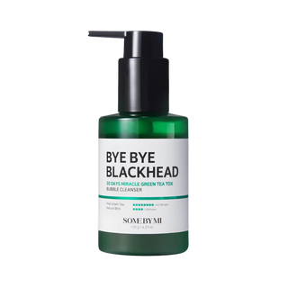 🤍TIME SALE🤍 [SomeByMi] BYE BYE BLACKHEAD 30 DAYS MIRACLE GREEN TEA TOX BUBBLE CLEANSER 120g