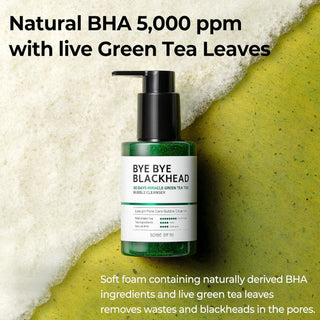 🤍TIME SALE🤍 [SomeByMi] BYE BYE BLACKHEAD 30 DAYS MIRACLE GREEN TEA TOX BUBBLE CLEANSER 120g